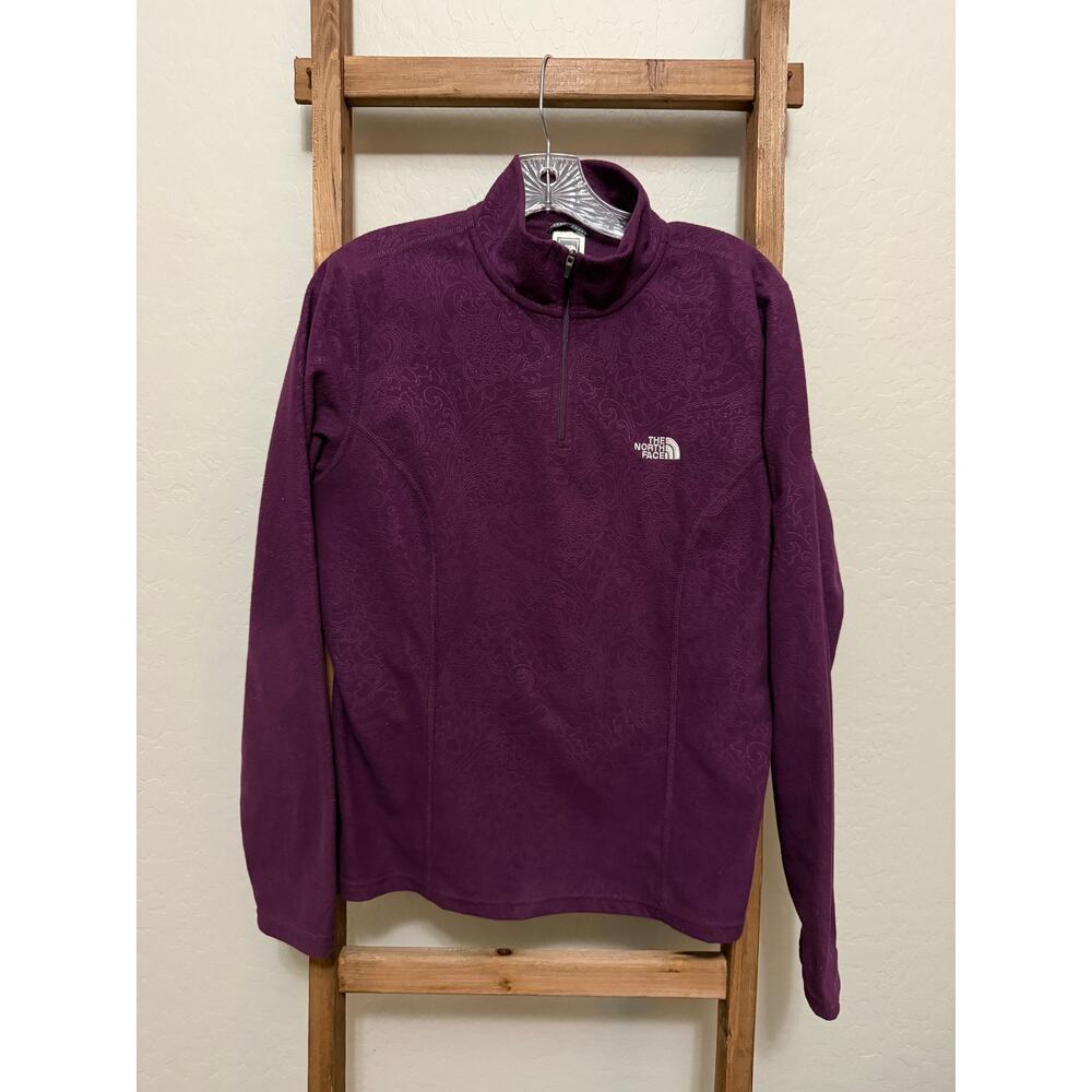 NORTH FACE TKA 100 GLACIER 1/4 ZIP TOP- women’s large